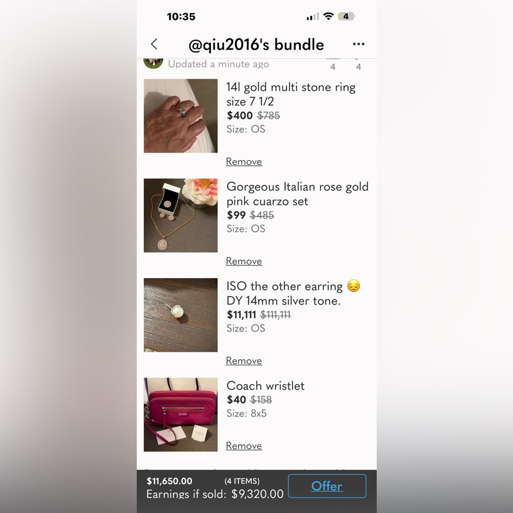 Bundle not for sale